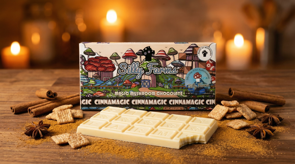 Cinnamagic mushroom chocolate bar review