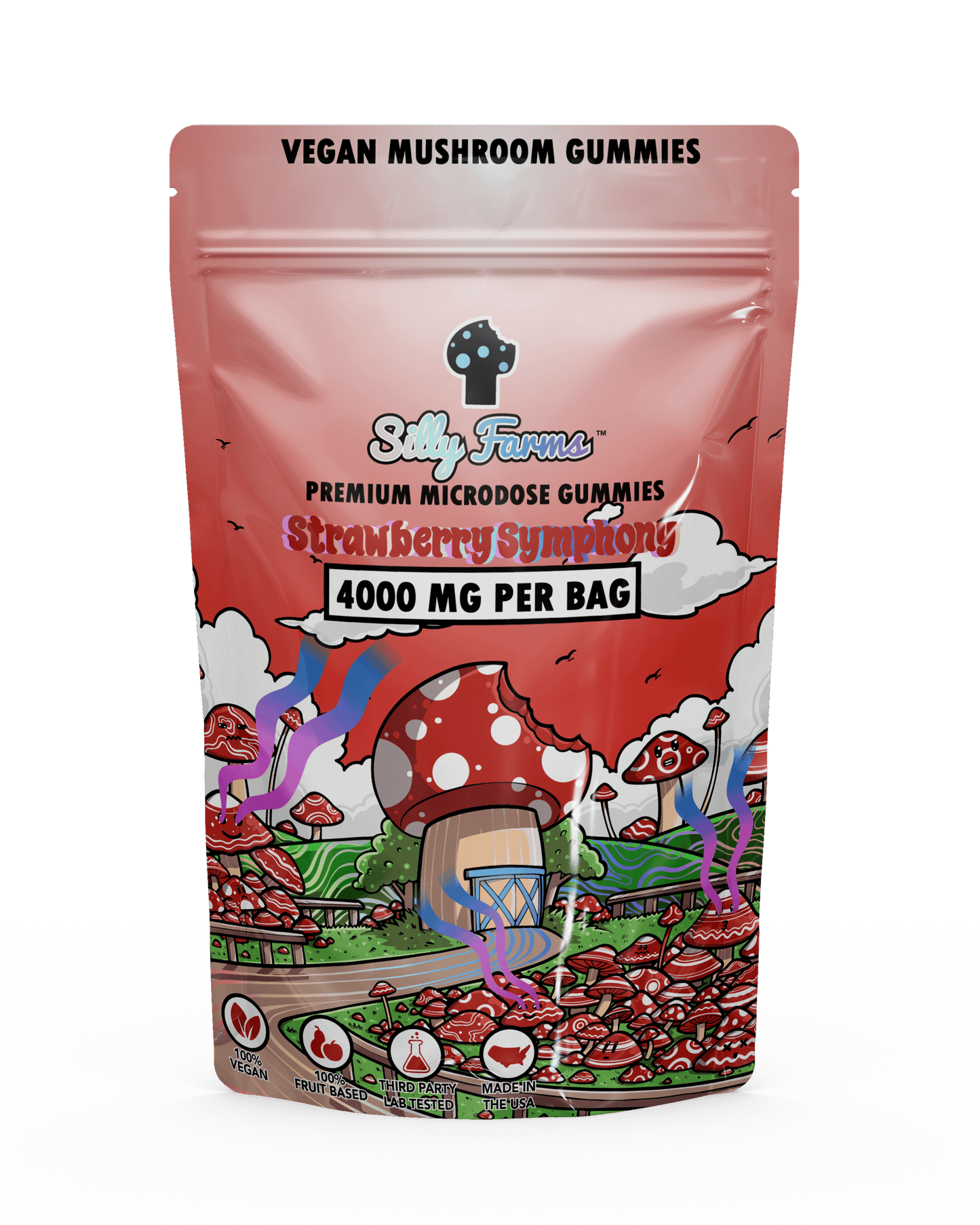 Strawberry Symphony Gummies – Silly Farms